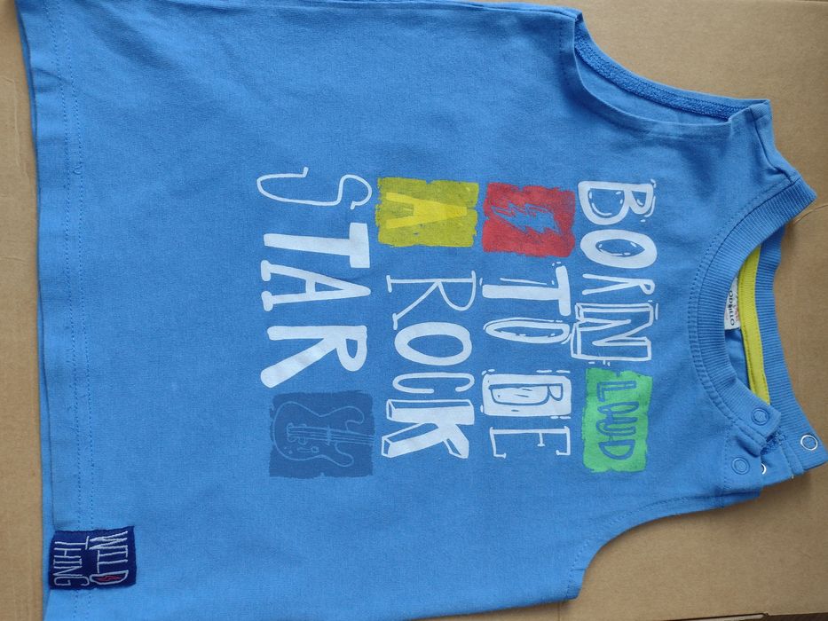 Spodenki + 3 koszulki na lato dla chłopca rozm 98