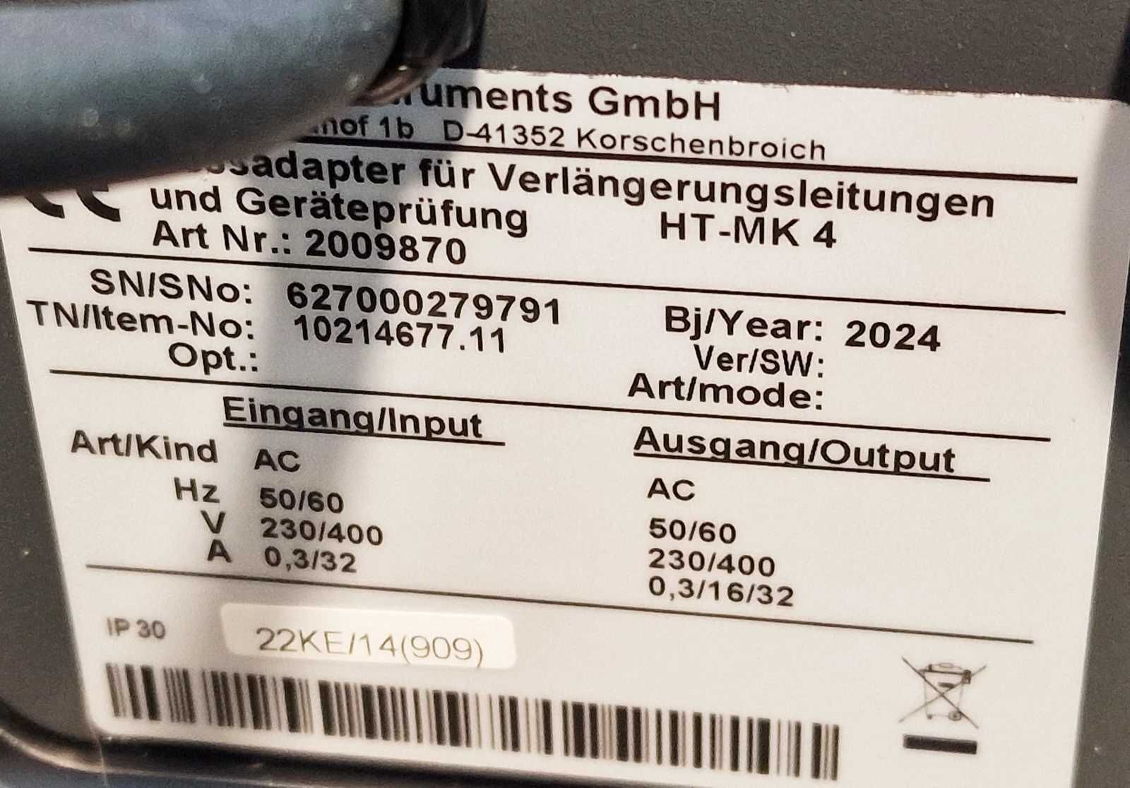 Adapter pomiarowy HIT INSTRUMENTS  HT-MK4 / 3X400V
