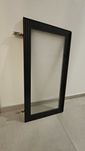 Drzwi / Front szklany HEJSTA antracyt/szkło ryflowane 40x80 cm