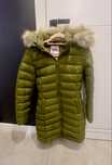 Kurtka/plaszcz puchowy Tommy Jeans rozmiar XS - zielony badz czarny