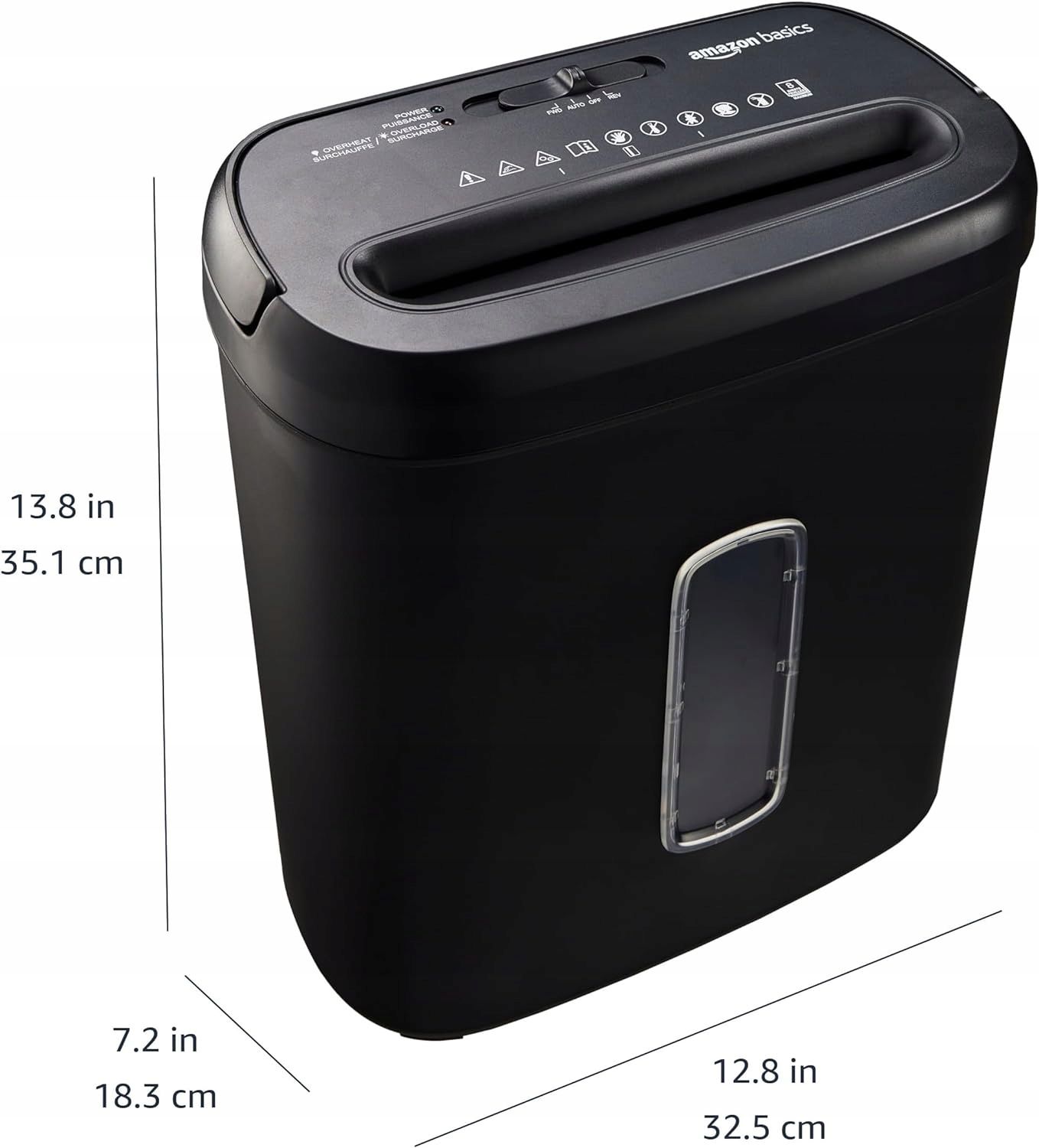 outlet amazon basics niszczarka do papieru c276-eu pojemność 15 l