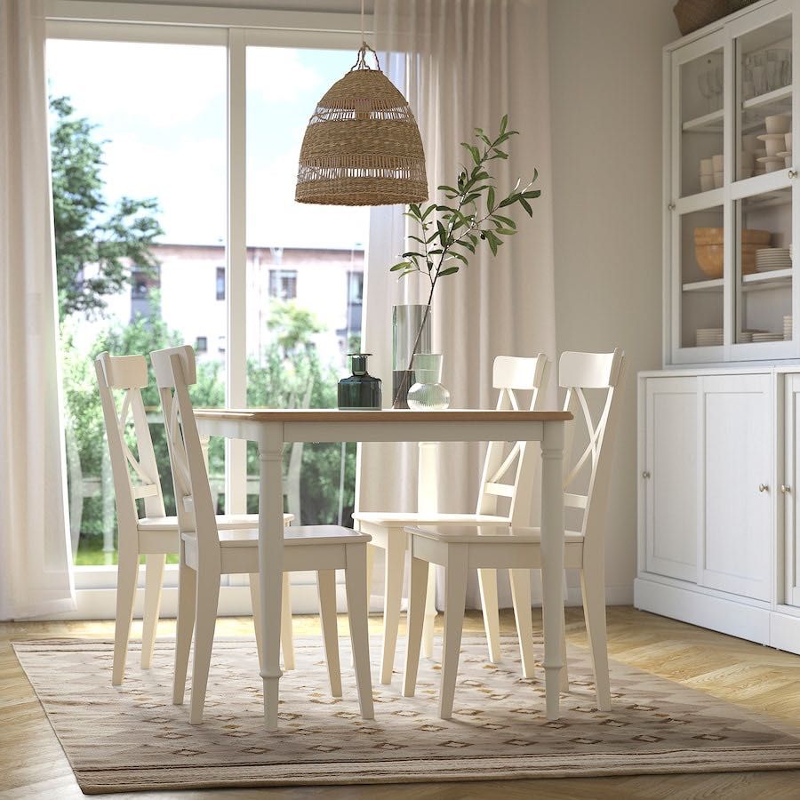 Ikea VAGNAT Dywan tkany kremowy szary Aztecki BOHO 170 x 240 cm