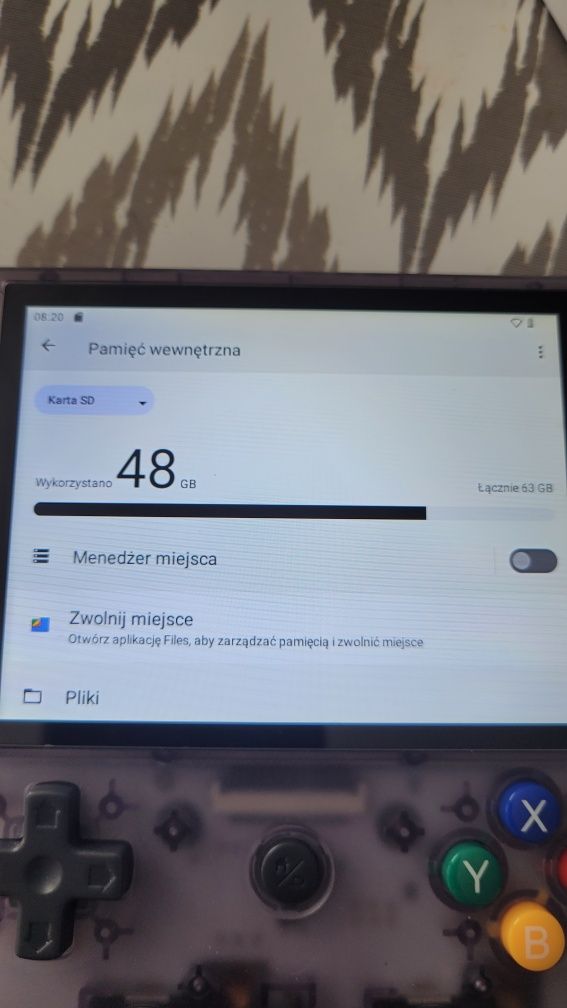 Anbernic RG 405V  plus karta 64GB bdb stan