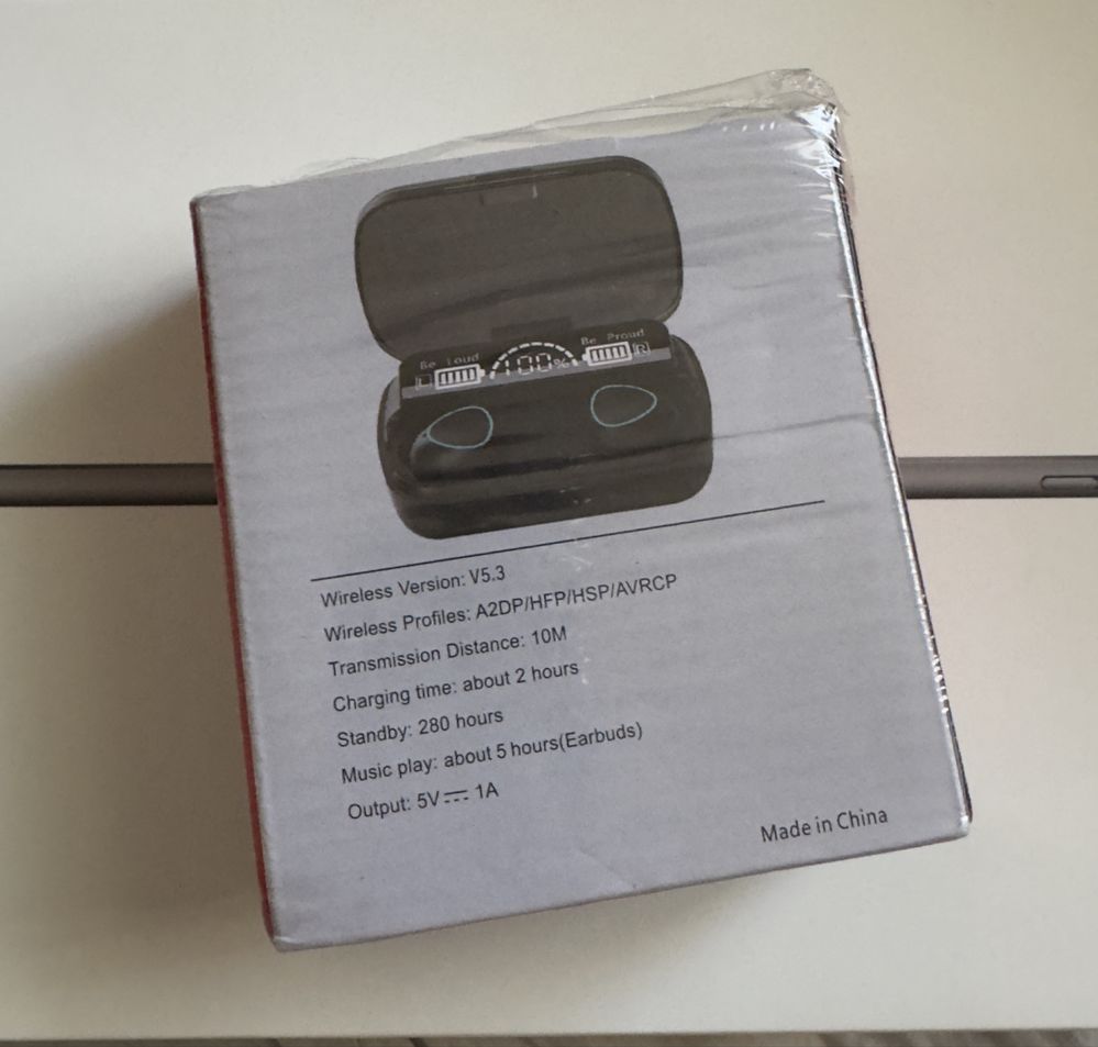 Наушники TWS M10 Bluetooth 5.3 с LED-дисплеем и зарядным кейсом