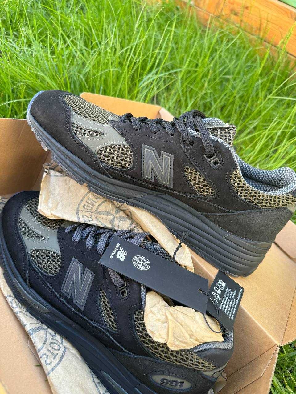 New Balance 991v2 MiUK Stone Island Black