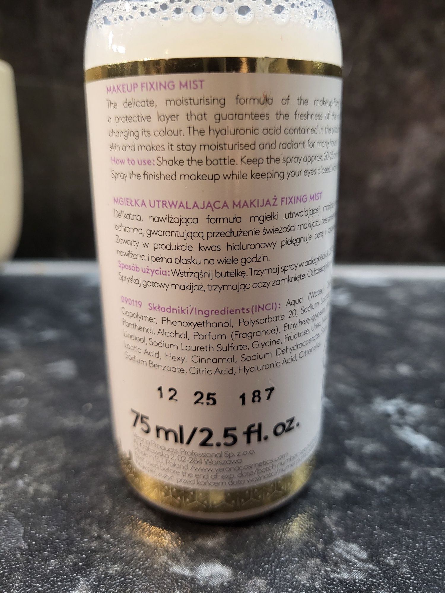Mgiełka utrwalająca Ingrid makeup fixing mist spray