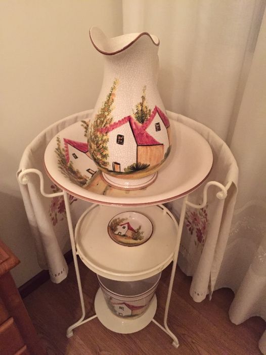 Estrutura de metal para lavatório antigo vintage - Louça não incluída