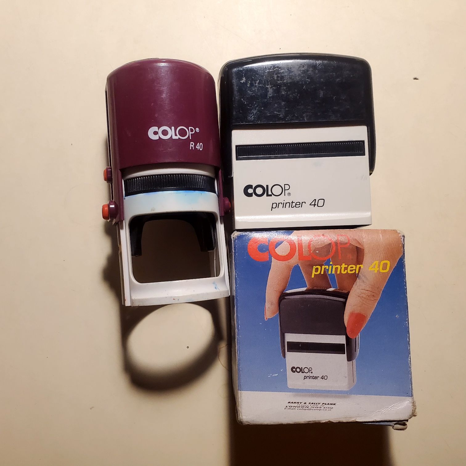 2 шт  Печать за 350 Colop 40 Оснастка для печати Колоп R40