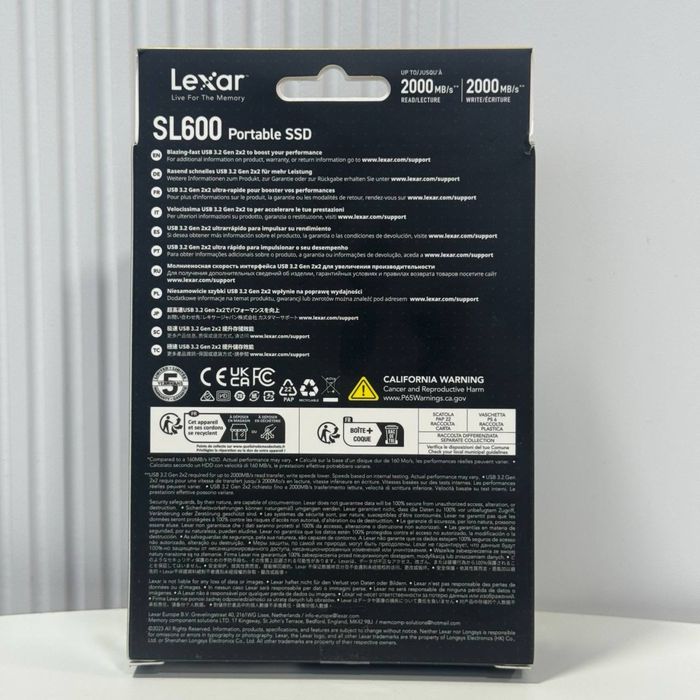 LEXAR SL600 Portable SSD 1TB Накопичувач