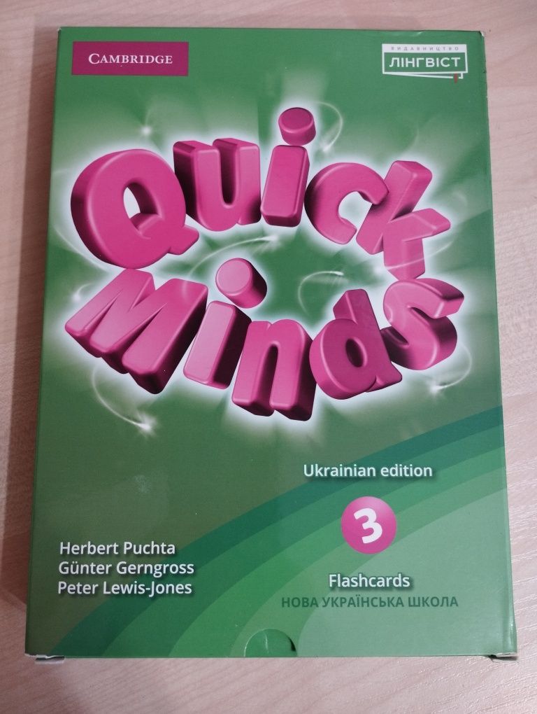 Quick Minds 2 3 4 Flashcards, Флешкарти, Картки, ABC, English дітей