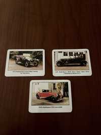 3 Calendário de Bolso de 1989, Rolls-Royce, Alfa Romeo, Panhard