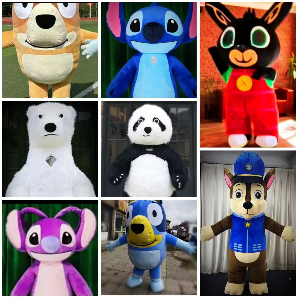 Żywa maskotka na imprezę !Bing Chase Lilo&Stitch Bluey&BingoPanda