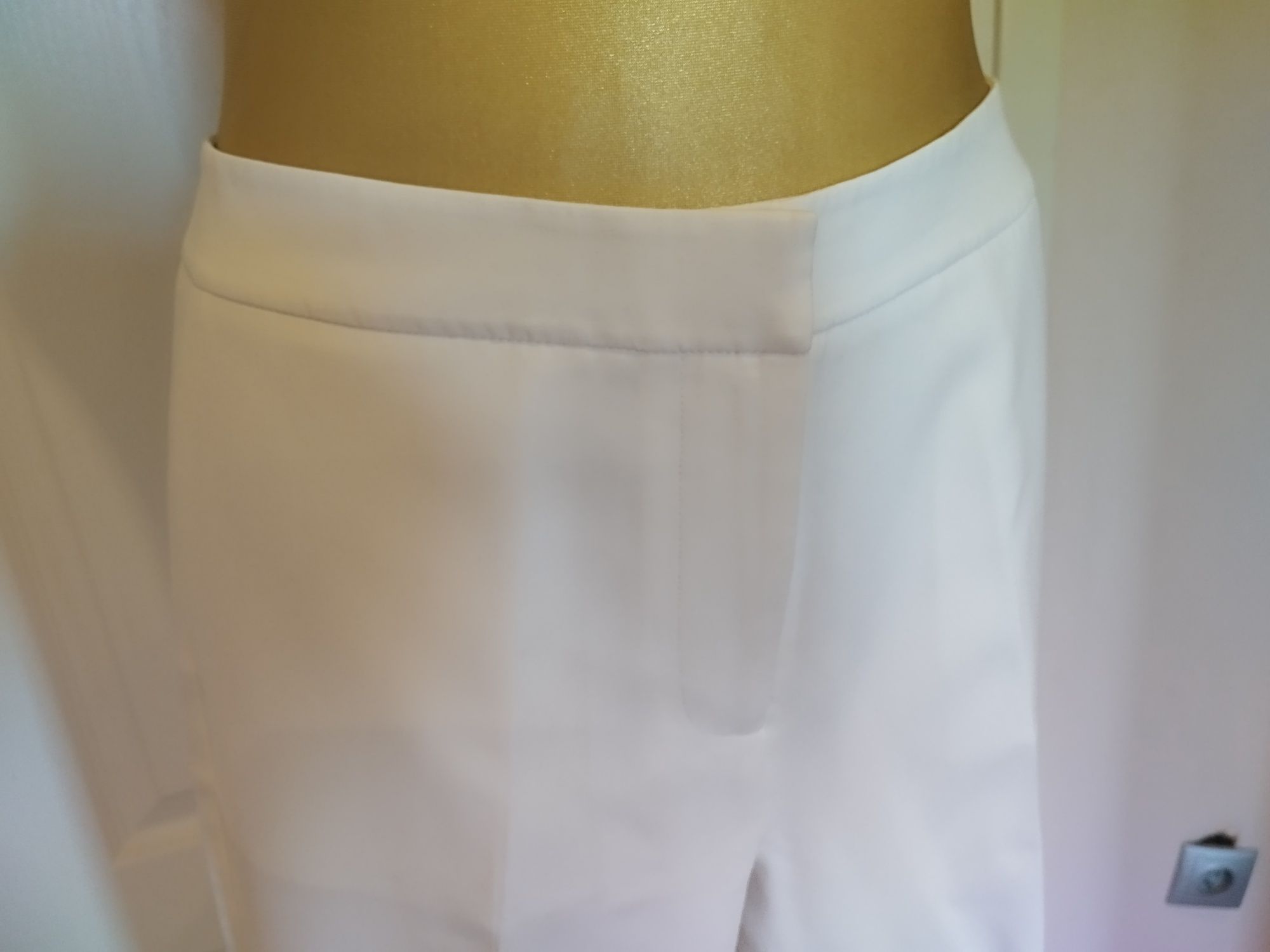 White Label białe eleganckie spodnie 42