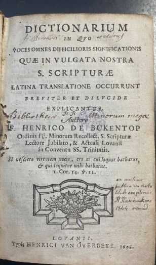 Rara e importante 1.ª edição de Henricus de Bukentop. 1696.