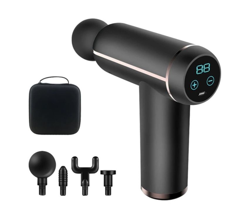 Масажний пістолет EasyFit Impact портативний перкусійний вібромасажер