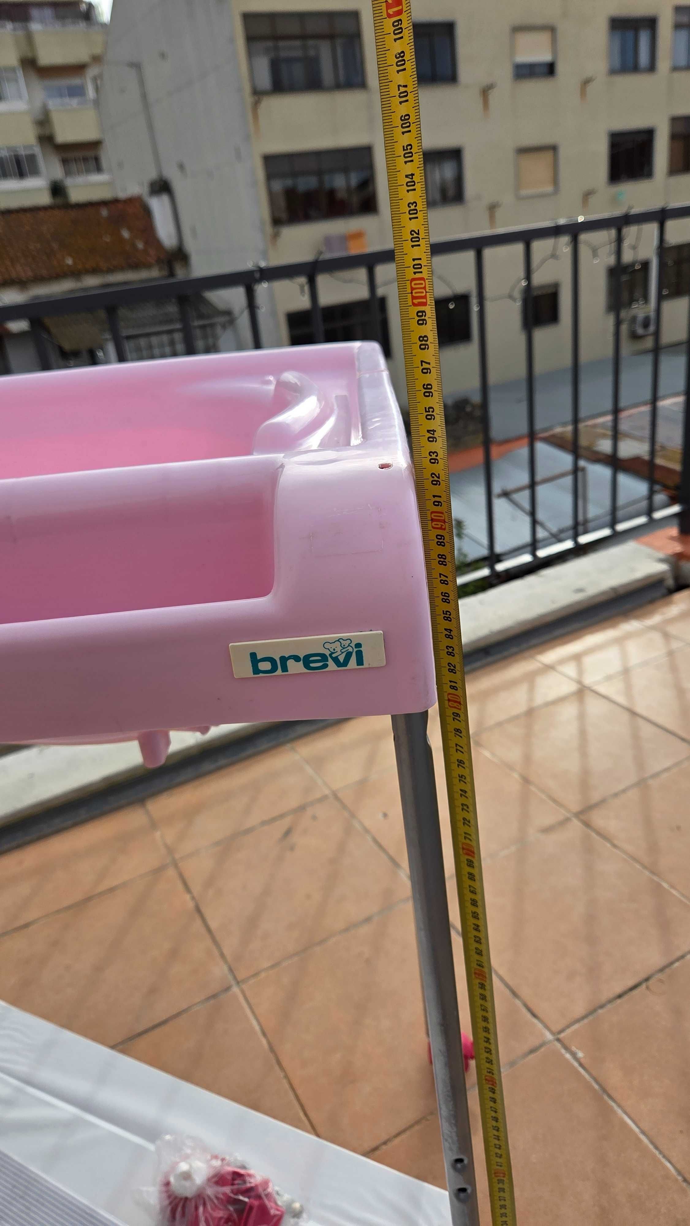 Fraldário bebé rosa