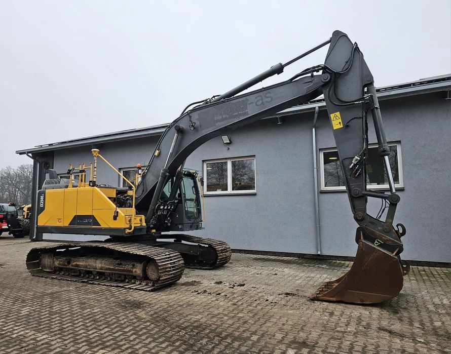 Volvo EC250EL  Instalacja Rototilt GPS 3D Trimble System Niwelacji Centralne Smarowan