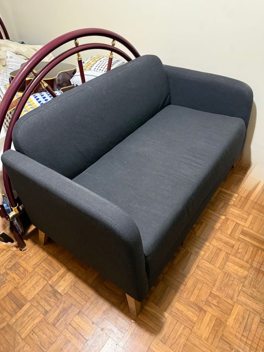 Sofá 2 lugares preto, IKEA