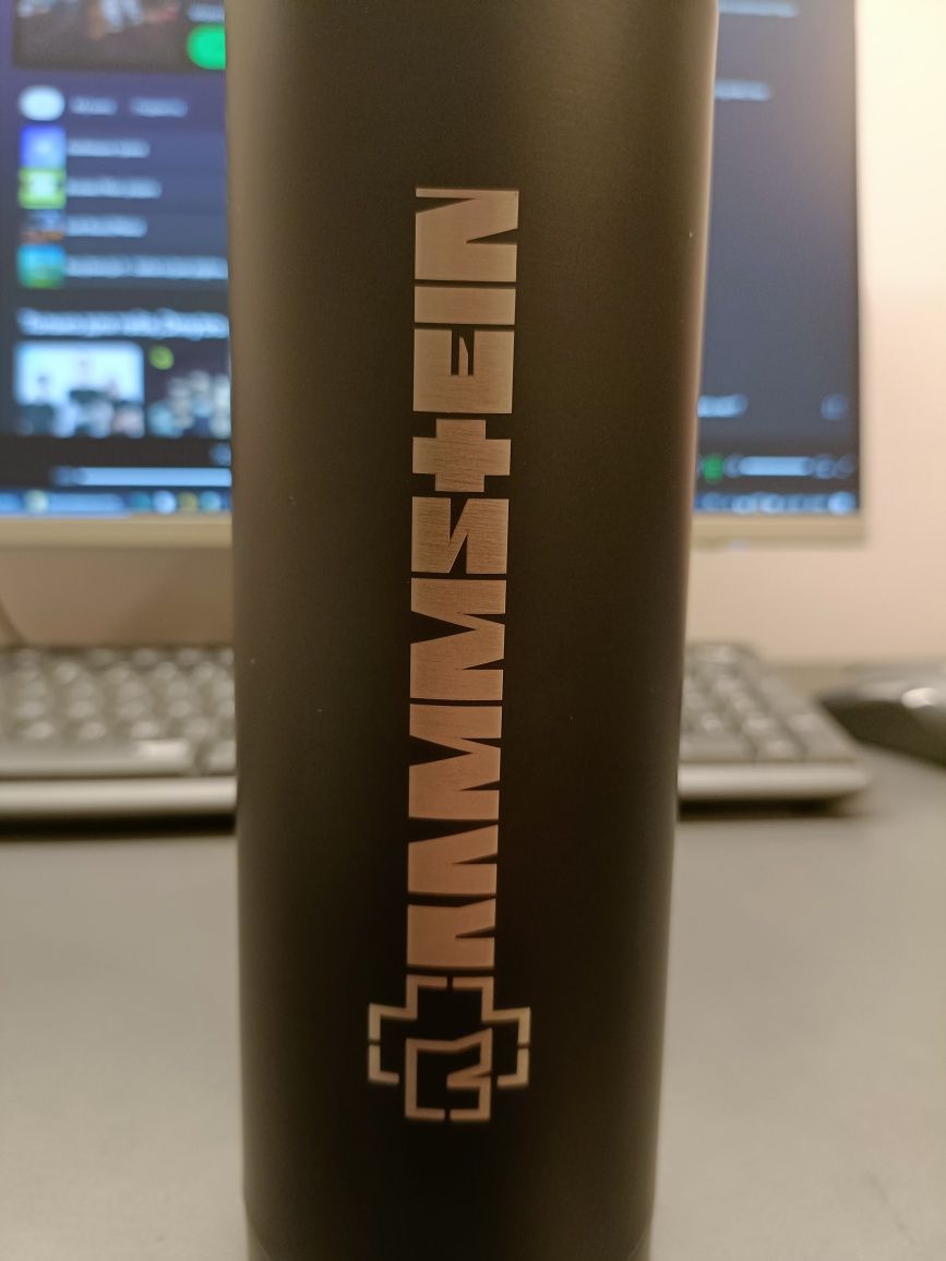 Rammstein termos stal nierdzewna twój grawer logo na prezent