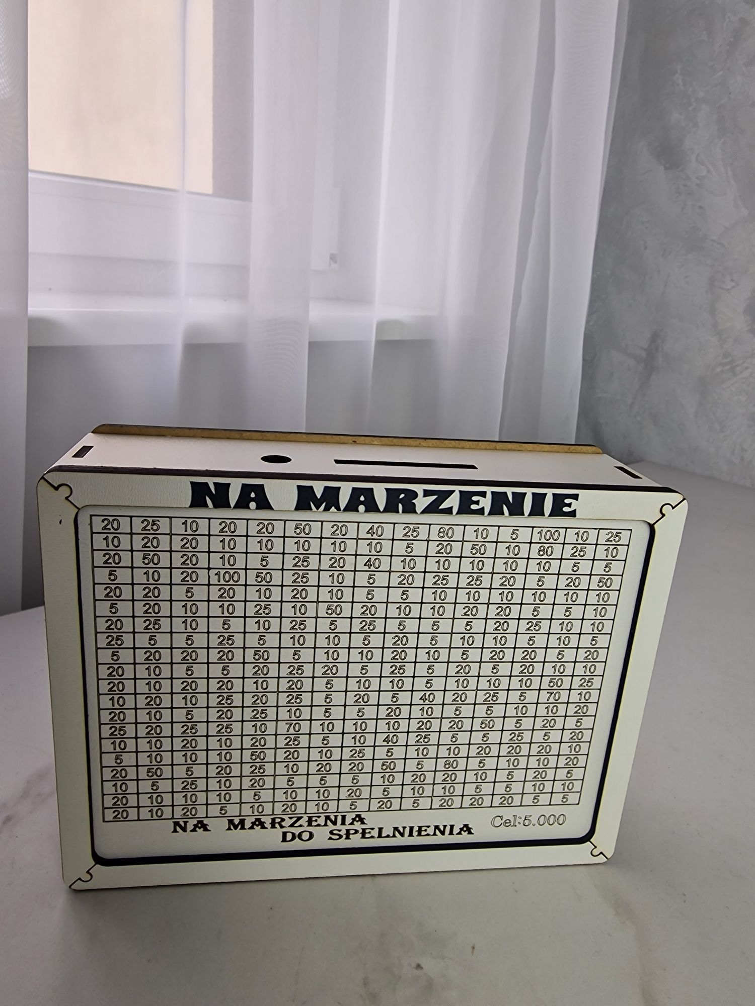 Skarbonka wykreślana docelowa