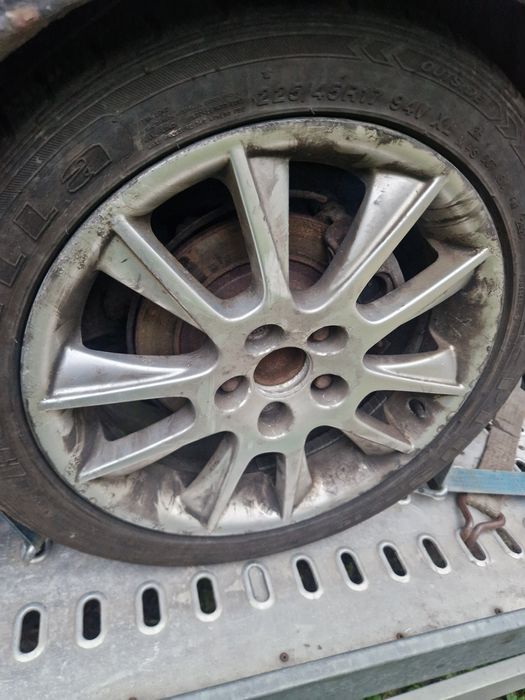 Opony kola wiatraki alu  5x110 opel 17r  saab 93 17 zimowe opony 225 4