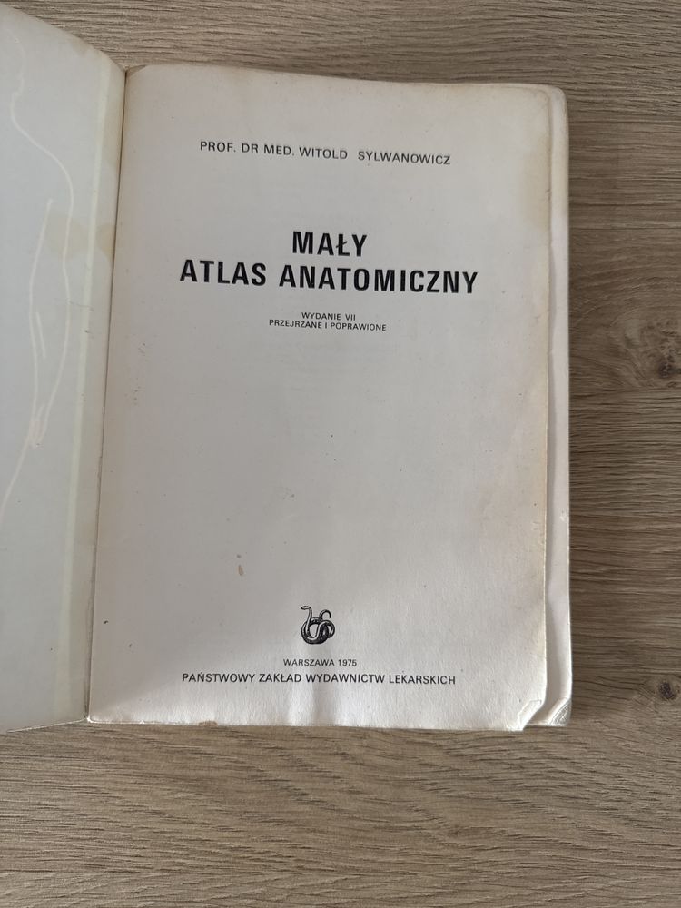 Maly atlas anatomiczny Prof. Sylwanowicz