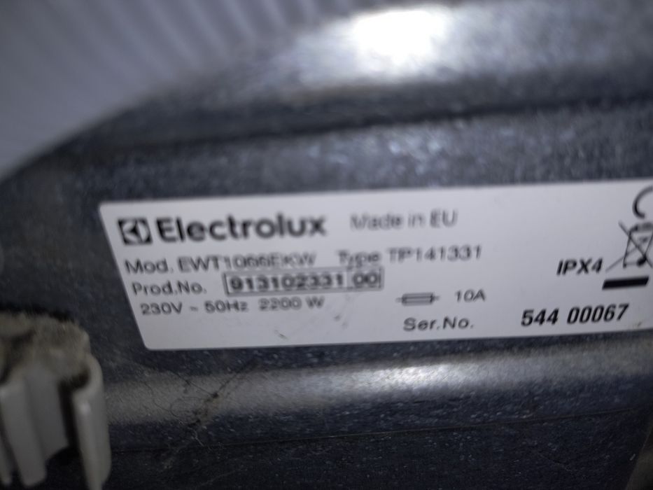 Pralka Electrolux ewt1066 ekw otwierana z góry A++