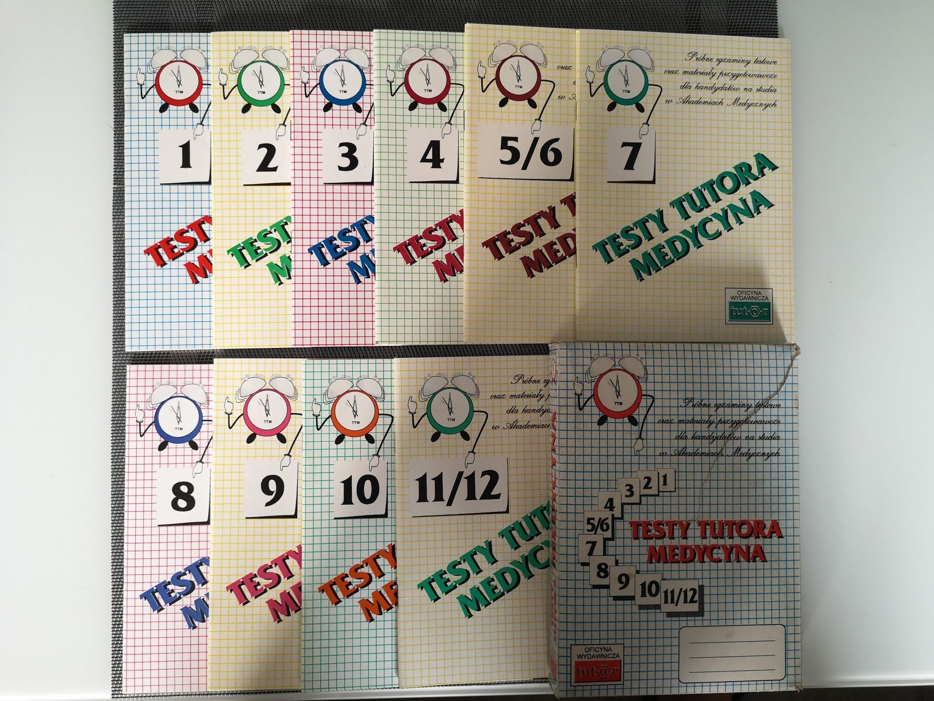 Testy Tutora Medycyna 1, 2, 3, 4, 5 / 6, 7, 8, 9, 10, 11 / 12
