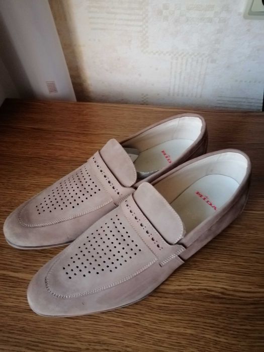 Туфли мужские, натуральный нубук