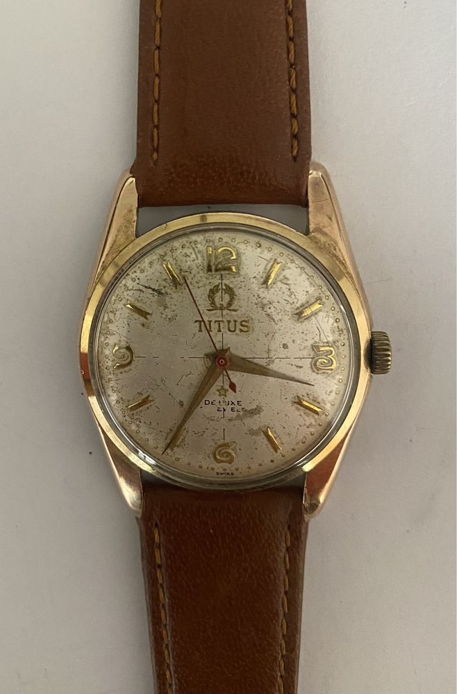 Relógio TITUS Watch Co, mecânico antigo