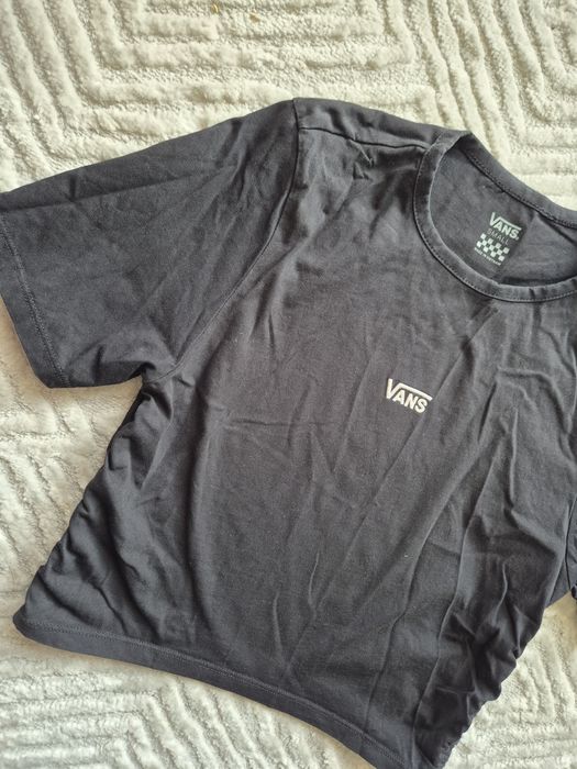 Czarna bluzka/ top ze ściągaczami,Vans,r.S