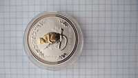 Срібна монета Австралії 1 $