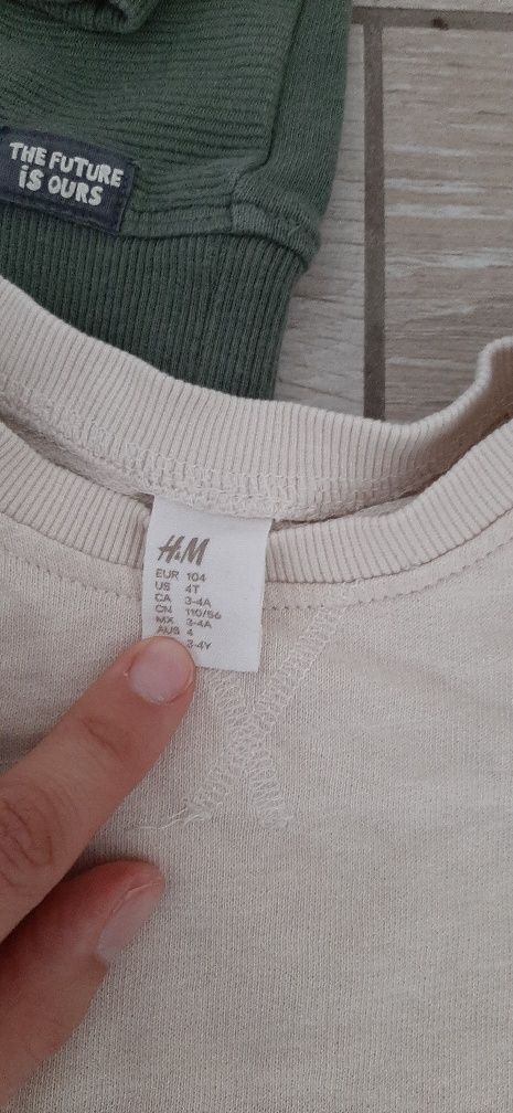 Dresy i bluza H&M 104 dla chłopca na jesień