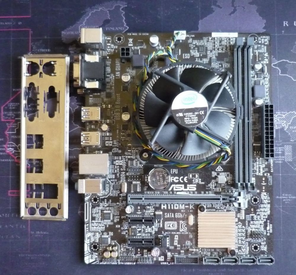 материнка asus h110m-k + процесор xeon e3 1240 v5