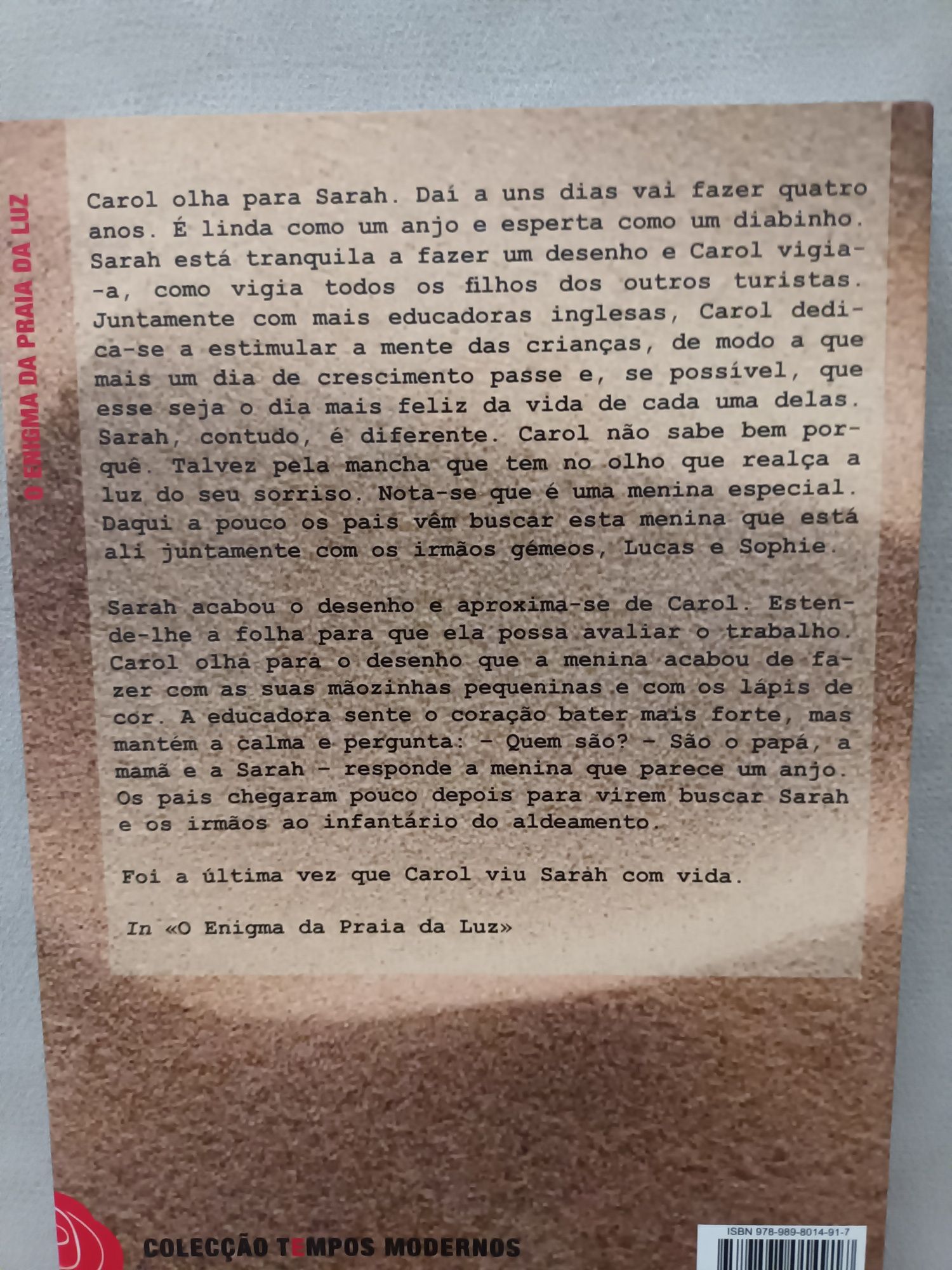 O enigma da praia da luz, de Frederico Duarte Carvalho