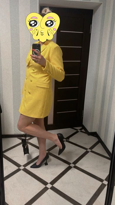 Платье піджак жовтий ( дуже яскравий)