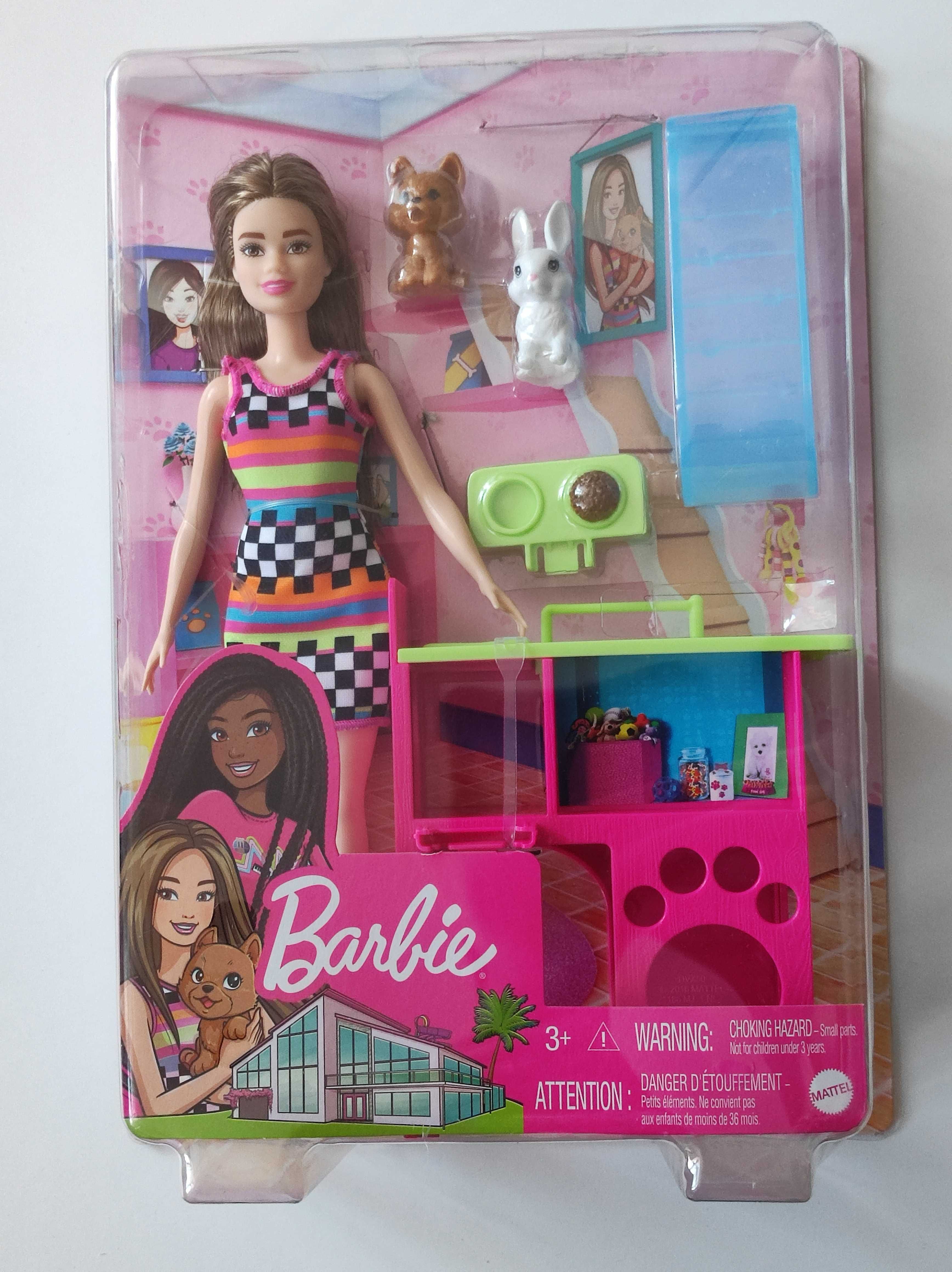 Barbie Lalka i domek dla zwierzaków