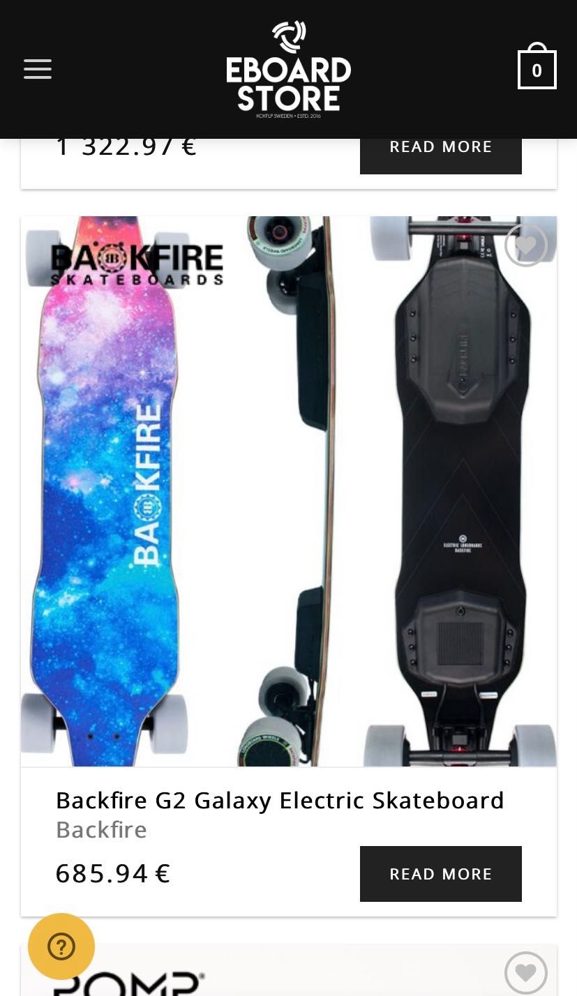 Skateboard BackFire G2 Galaxy Eletric (edição limitada)