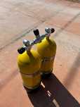 Butle na tlen do nurkowania 2x12l