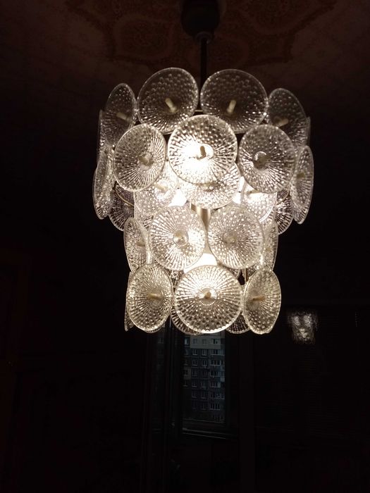 Винтажная двухъярусная люстра СССР