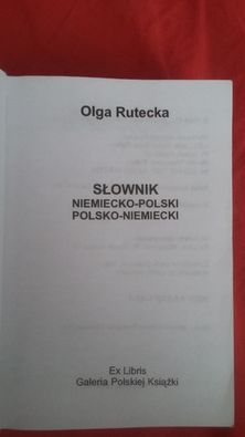 Słownik niemiecko polski