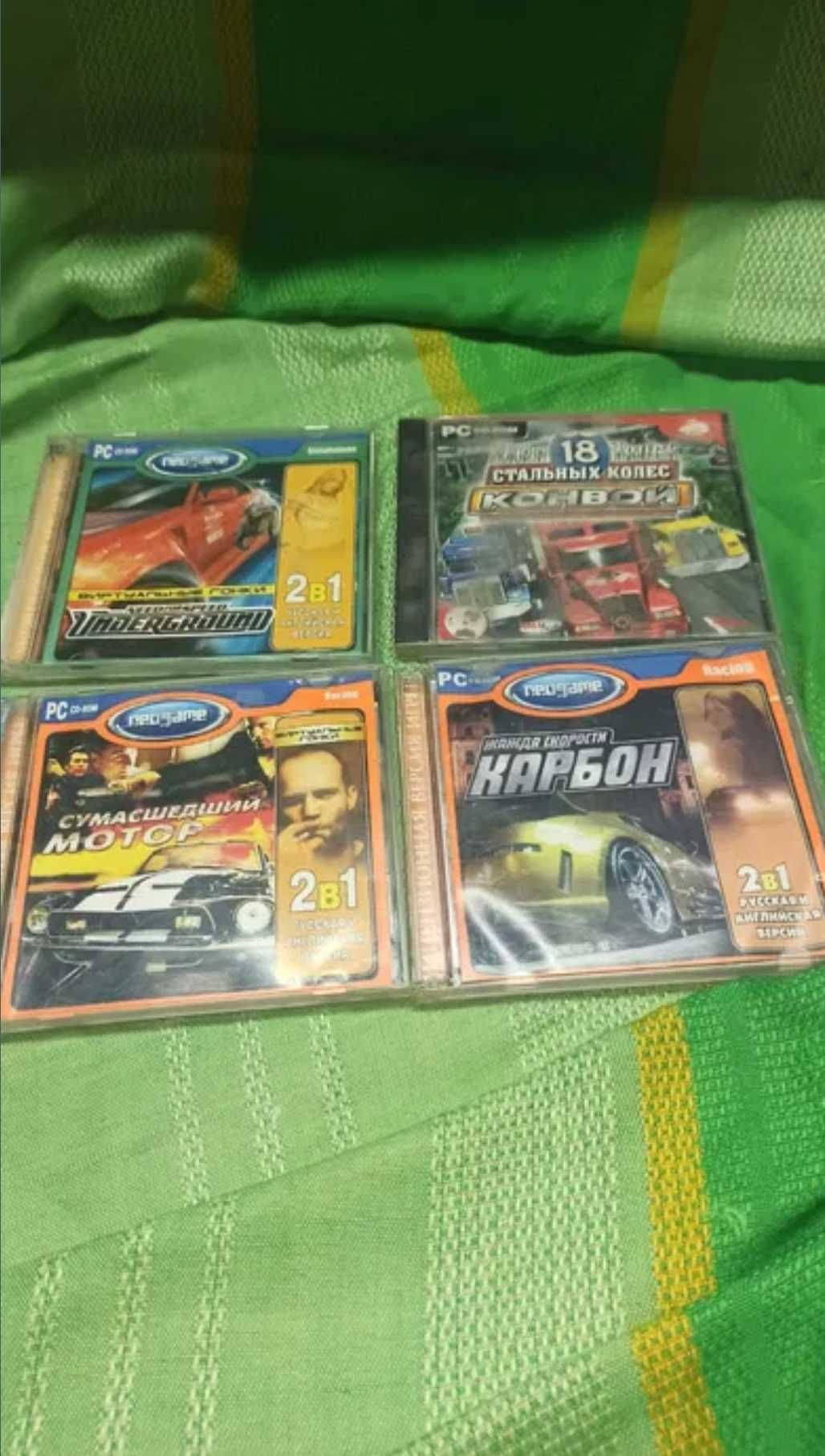 Ретро диски с DVD играми гонки для PC
