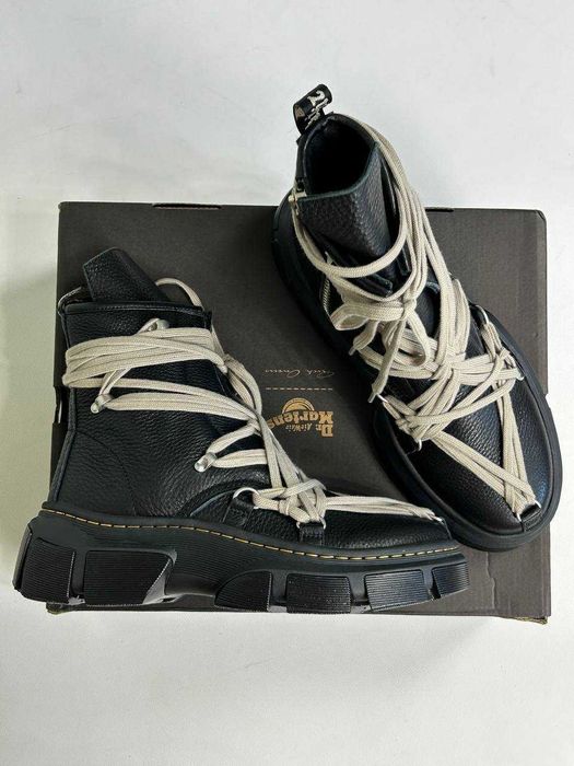 Rick Owens Dr.Martens Mega Lace Boot черевики чорні 43 DRKSHDW ботинки