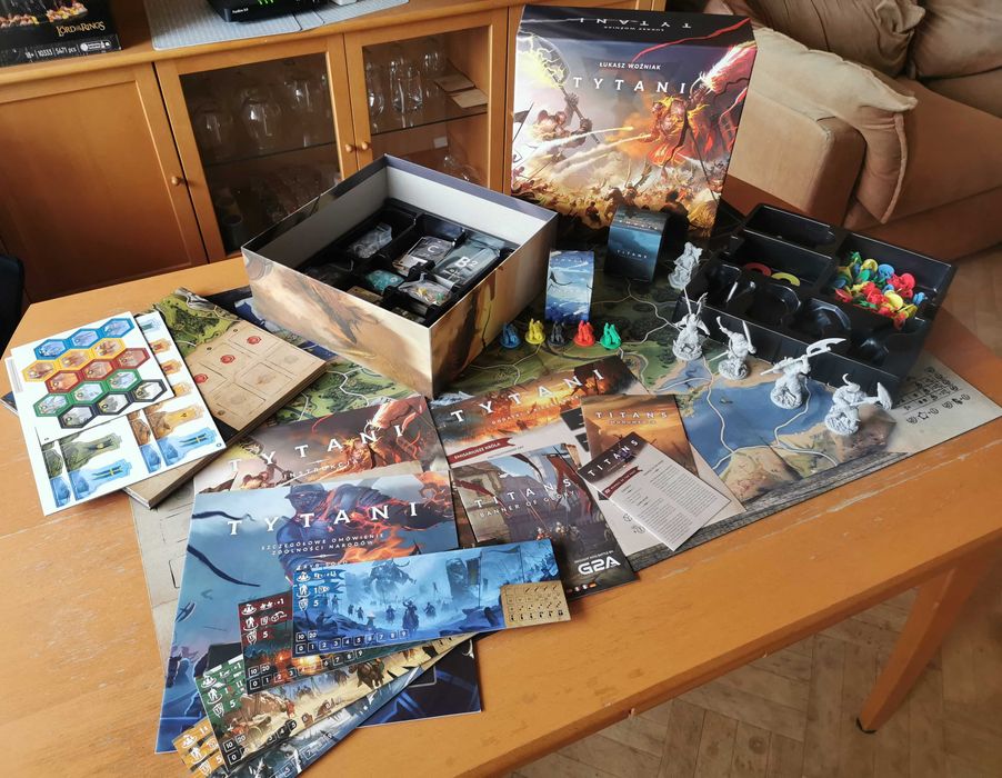 TYTANI - Gra Planszowa - Titans - Kickstarter - 8 dodatków + Playmata