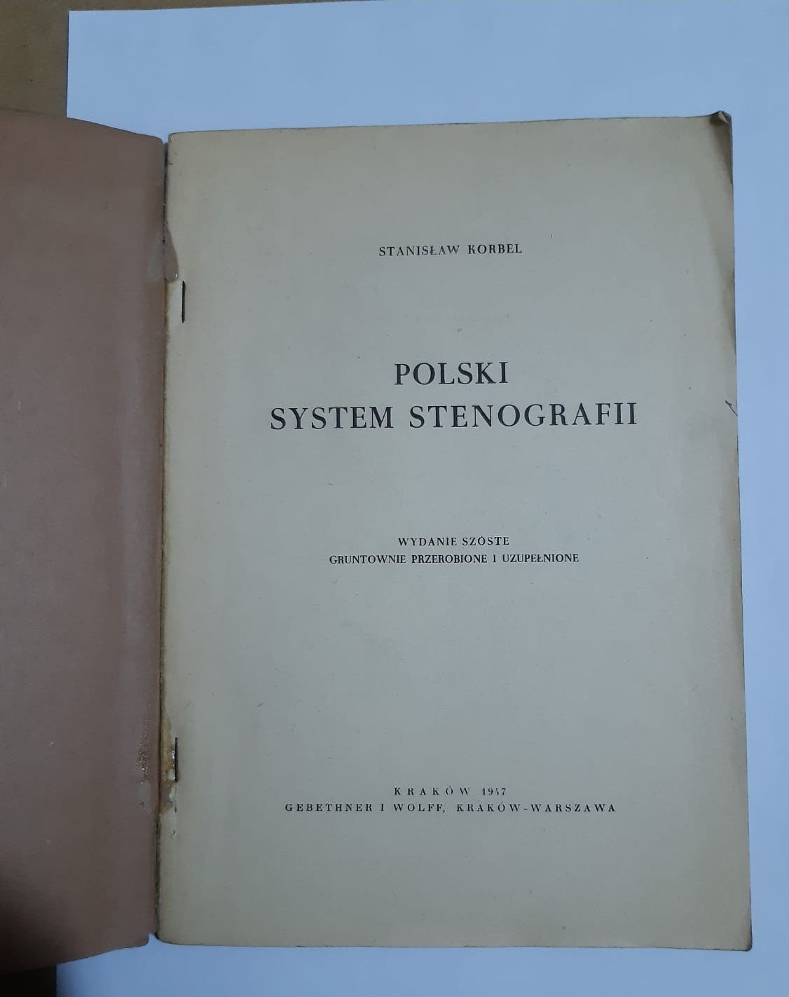 Polski system stenografii korbel H225