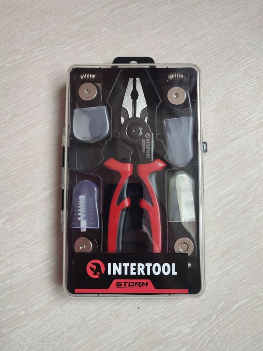 Плоскогубці багатофункціональні 5 в 1, змінні насадки, кейс, STORM