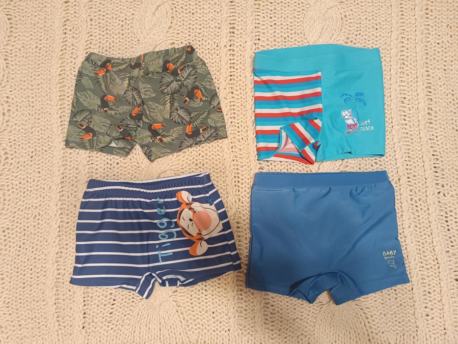 98/104 zestaw na lato krótkie spodenki paczka paka H&M C&A dżungla zwi