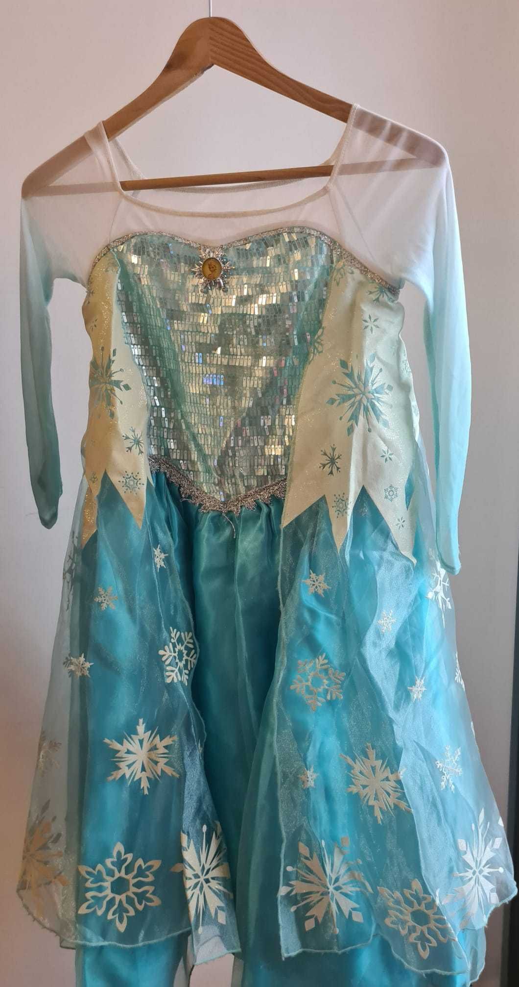 Vestido Frozen - Disney Store - 7/8 anos up to 128 cm