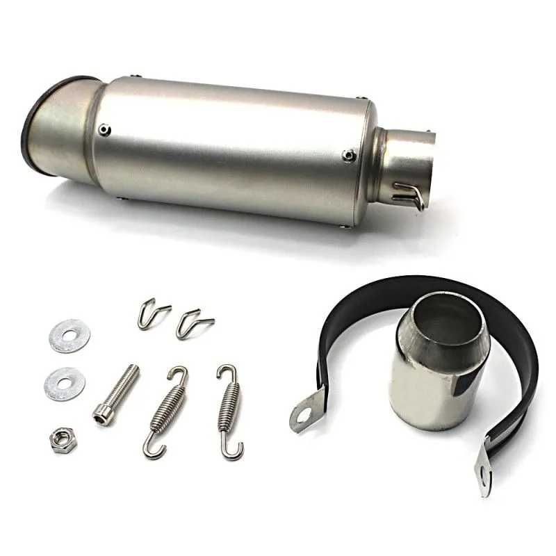Ponteira de escape curta, estilo GP+Adaptador universal. NOVA 45% Desc