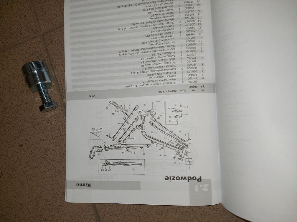 Sprzedam nowy katalog czesci instrukcja obsługi+sciagacz magneta simso